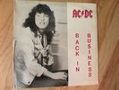 AC/DC Back In Business LP Live in Scandinavia yellow vinyl Fan Club-only record