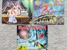 IRON MAIDEN 3 Single LPs LOT:  Run To The Hills, Twilight Zone, Flight of Icarus