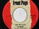 Funk 45 LEE MOSES Time And Place / I Can't Take No Chances on Front Page