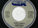 Modern Soul/Boogie 45 FIRST LOVE Party Lights/Don't Be Afraid on CIM VG++