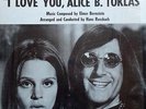 I LOVE YOU, ALICE B. TOKLAS - ELMER BERNSTEIN -CINEMA LBL- LP SOUNDTRACK- 1975