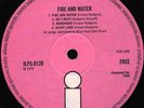 FREE Fire And Water LP UK 1970 VERY 1st Press A1/B1 ROUGH PINK Island EX+/MINT