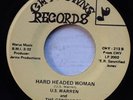 Rare Funk 45 - U.S. Warren / Hard Headed Woman Orig on Chytowns