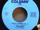 PREACHER Life Is A Gamble Part I & II 45   Column funk 70s soul psych fuzz
