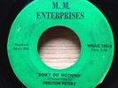 PRESTON PETERS Don't Do Nothing RUBY JOHNSON To The Right soul 45 on M.M.