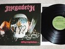 Megadeth LP Record Album Killing Is My Business 1985 Combat MX-8015 1st Press