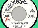 BILLY LA MONT Country Boy / Can't Make It By Myself 45rpm Okeh 1963 R&B rocker