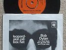 BOB   DYLAN   LEOPARD  SKIN PILL BOX HAT  RARE PIC SLEEVE