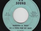 Northern Soul Mod 45 - Barbara A. West - I'm A Fool For You Baby - Nu Sound -mp3