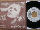 DAVID BOWIE rare german w/l sample 45 CHANGES/ANDY WARHOL EX/EX