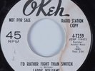 Northern Soul 45 LARRY WILLIAMS I'd Rather Fight Than Switch OKEH HEAR VG++