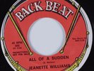 Northern Soul 45 JEANETTE WILLIAMS All Of A Sudden BACK BEAT HEAR NM