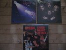 3 Queen LP's - Queen / Queen II / Sheer Heart Attack (with plastic xtra covers)