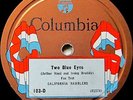 PAUL SPECHT ALAMAC Monavanna CALIFORNIA RAMBLERS Two Blue Eyes COLUMBIA 103-D