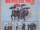 THE BEATLES No. 5 - Odeon OR 7103,1st Pressing Japanese LP,Mono, Red Vinyl