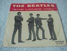 THE BEATLES-She Loves You/I'll Get You-45 & PIC SLEEVE/WHITE/BLUE, SWAN LB/NICE