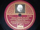 UK 78 rpm RECORD hmv WINSTON CHURCHILL Every man to his post SPEECH 1940 RARE