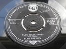 ELVIS PRESLEY  RARE 1960s PRESS BLACK RCA VICTOR   BLUE SUEDE SHOES    HOUND DOG