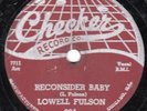 78-BLUES-LOWELL FULSON-RECONSIDER BABY/I BELIEVE I'LL GIVE IT UP on CHECKER