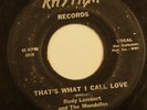 RUDY LAMBERT & MONDELLOS my heart 45 RHYTHM --- rare doo wop --- LISTEN