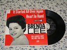BRENDA LEE RARE EP 45 RPM DECCA IT STARTED ALL OVER AGAIN/HEART IN HAND 2 MORE