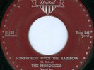 THE MOROCCOS Somewhere Over The Rainbow CHICAGO DOO WOP 45 on UNITED