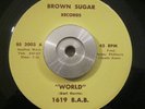 Soul/Funk 45 1619 B.A.B. World/For Your Love BROWN SUGAR NM Bad Ass Band
