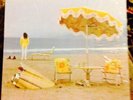Neil Young On The Beach Lp In Shrink Floral Inner Nm