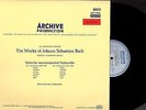 BACH. Cello Suites 1-6. FOURNIER. DGG Archive 73186, 198187/8. Red Stereo 3 LPs