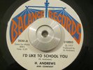 Rare Soul 45 H. Andrews I'd Like to School You/Steppin' Out BALANCE NM SF, CA