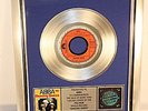 ABBA, Dancing Queen, Single Platin Record, platin Schallplatte, Award, gold