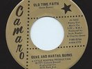 Country Gospel 45 Gene & Martha Burns 'Old Time Faith' Camaro Hear