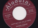 R & B 45 RPM - JEANNIE BARNES on ALADDIN RECORDS