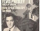 Rare Elvis promo 45 and picture sleeve, How Great Thou Art