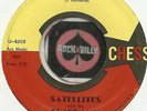 SATELLITES w/ THE SPACEMAN Blast Off ROCKABILLY INSTRUMENTAL BOPPER 45 RPM VG++