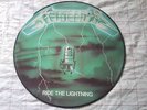 METALLICA ride the lightning picture disque green  iron maiden  mercyful fate