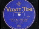 78 RPM -- Annette Hanshaw (as Patsy Young), Velvet Tone 1829, E