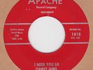 RARE TEEN STANLEY JAMES – I Need You So APACHE 1818 HEAR