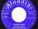 R&B 1950 - ALADDIN 3063 45 rpm- Lightning Hopkins - SHOTGUN BLUES - key record