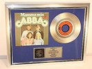 ABBA, Mamma Mia, mit Cover, Platin Record, Schallplatte, Award, gold