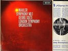 SXL 6113 WBG SOLTI/LSO mahler symphony no 1 uk decca 1964 LP PS EX/EX