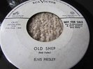 ELVIS PRESLEY RARE OLD SHEP ONE SIDED PROMO 45 RCA VICTOR CR-15 NOT FOR SALE