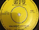 ROY PANTON YOU DON'T KNOW ME EDWARD'S ALL STARS DR. NO RIO RARE SKA