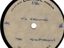 TEMPTATIONS  ONE SIDED 7'' EMIDISC ACETATE IT'S GROWING IN N/EX CON TAMLA MOTOWN