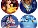 Disney Beauty and the Beast & Aladdin Picture Disc Vinyl Record Double Side LE