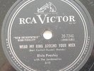ELVIS PRESLEY Wear your ring around your neck VG++ / VG+ 1958 CANADA RARE 78 rpm
