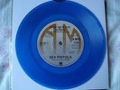 SEX PISTOLS PUNK GOD SAVE THE QUEEN RARE CLEAR BLUE VINYL