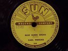Carl Perkins 'Blue Suede Shoes' 'Honey Don't '56 SUN Label Rockabilly 78 RPM VG+