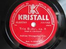 78rpm TRIO ANDREAS WEISSGERBER pl. BEETHOVEN - German Kristall