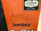 JOHNNY CASH HOT AND BLUE GUITAR OG UK PLUM LONDON LP HA-S2179 SIGNED SLEEVE